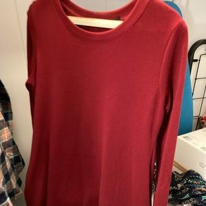 Red/burgundy sweater dress-with pockets